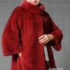 赤红豆貂皮服装，最新皮草外套，法国金帝威伦皮草品牌